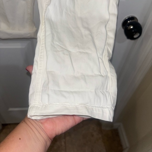 Aerie Beach Pants White linen Distressed - Picture 4 of 13